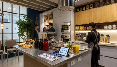 Serviços de copa e organização de ambientes