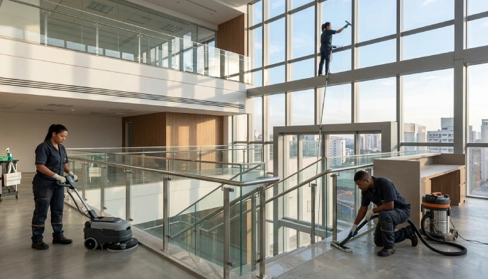 Serviços de limpeza pós-obra do Grupo Forte